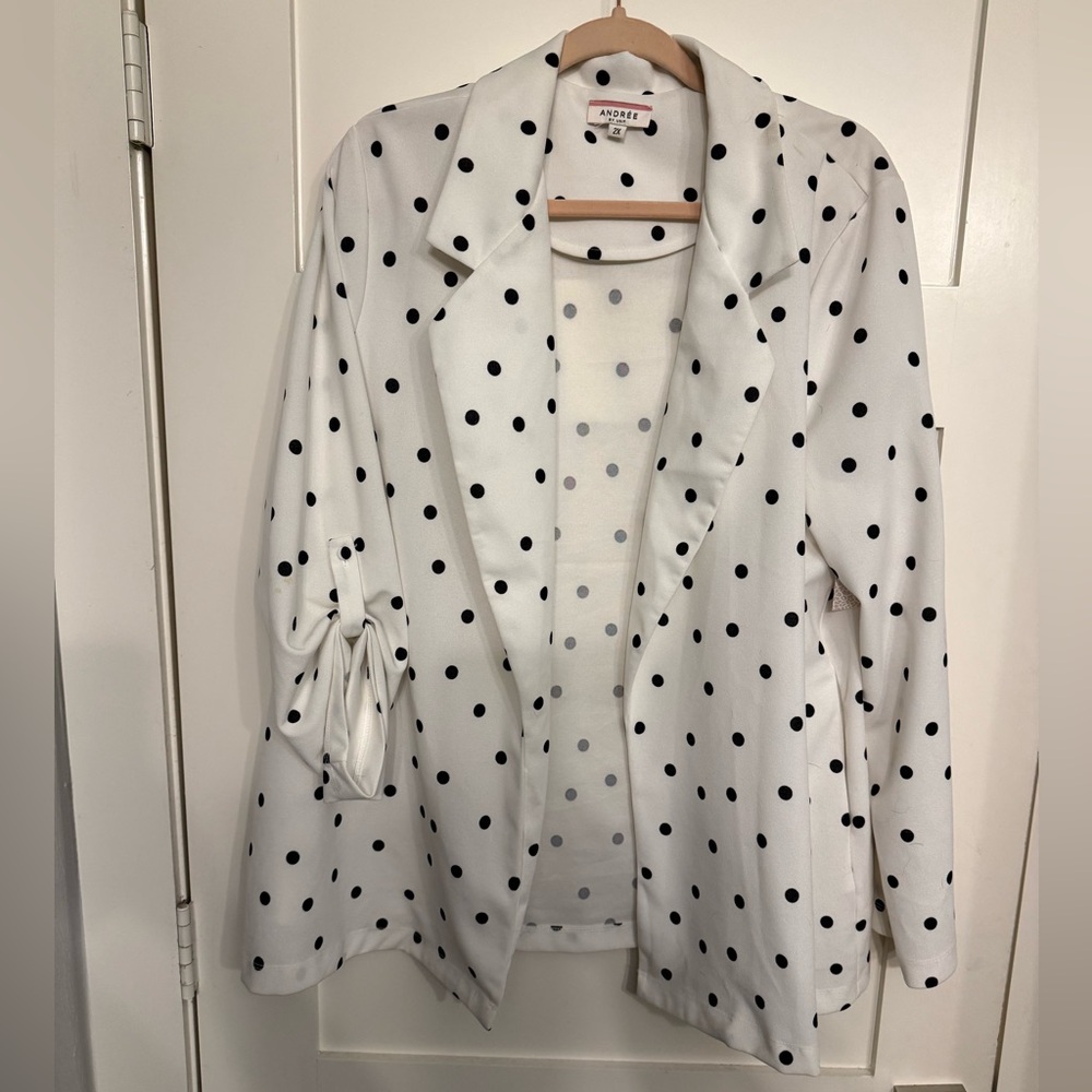 Polka Dot Blazer